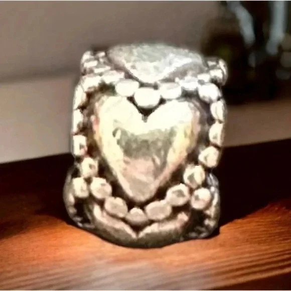 Authentic Pandora Sterling Silver Everlasting Love Charm Bead Hearts ret… - Picture 5 of 5